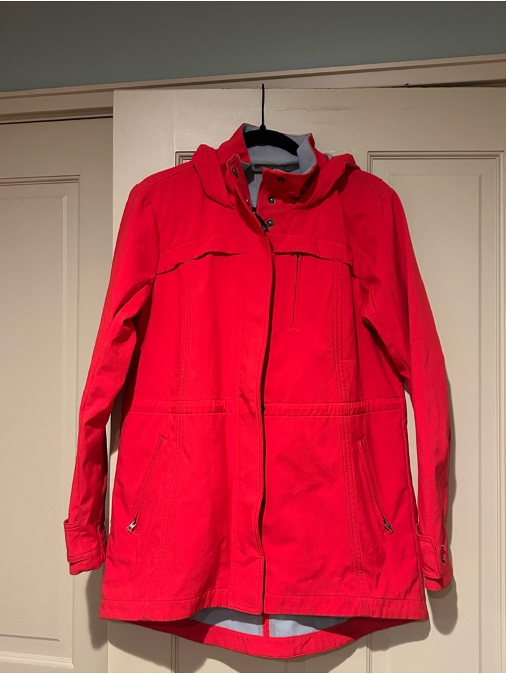 Athleta Red Hooded Jacket